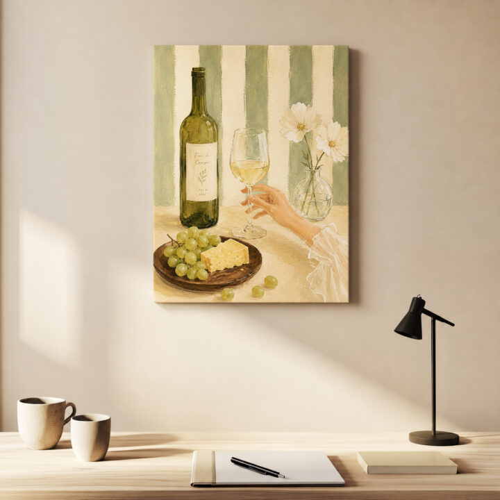Canvas print Mediterranean Still Life with Wine