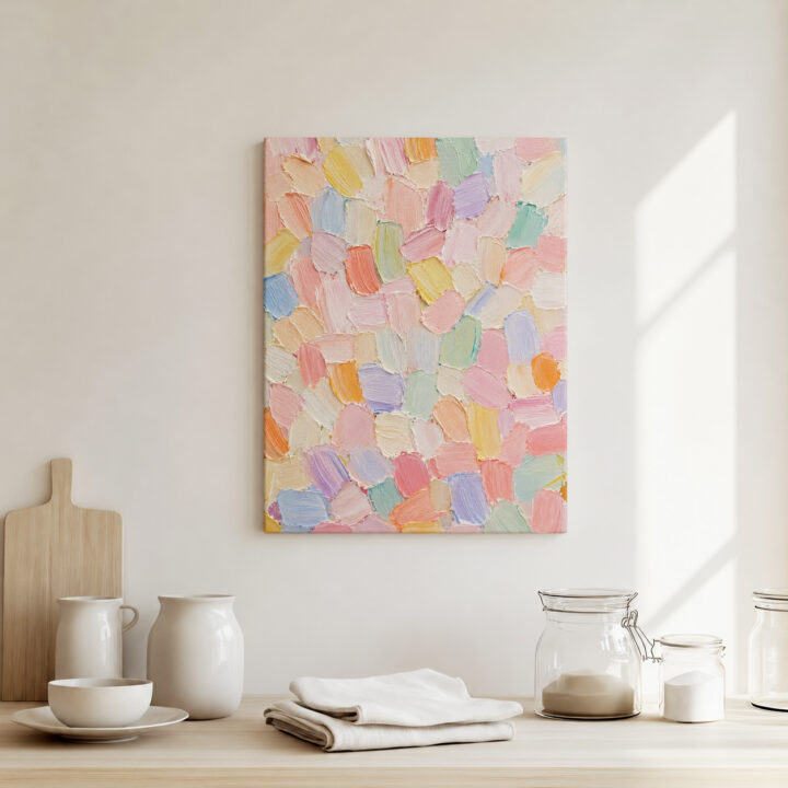 Canvas print Light Pastel Brushwork