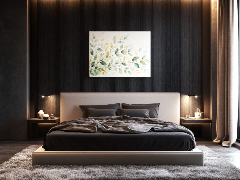 Canvas print Eucalyptus in Sage and Gold