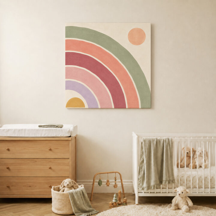Canvas print Offset Rainbow Arches