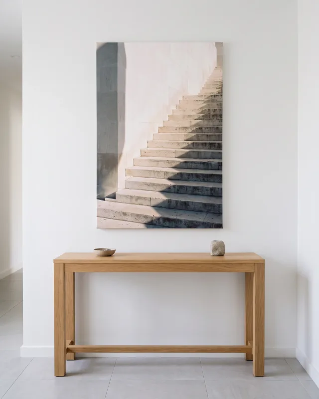 Canvas print – Pale Steps between Light and Shadow