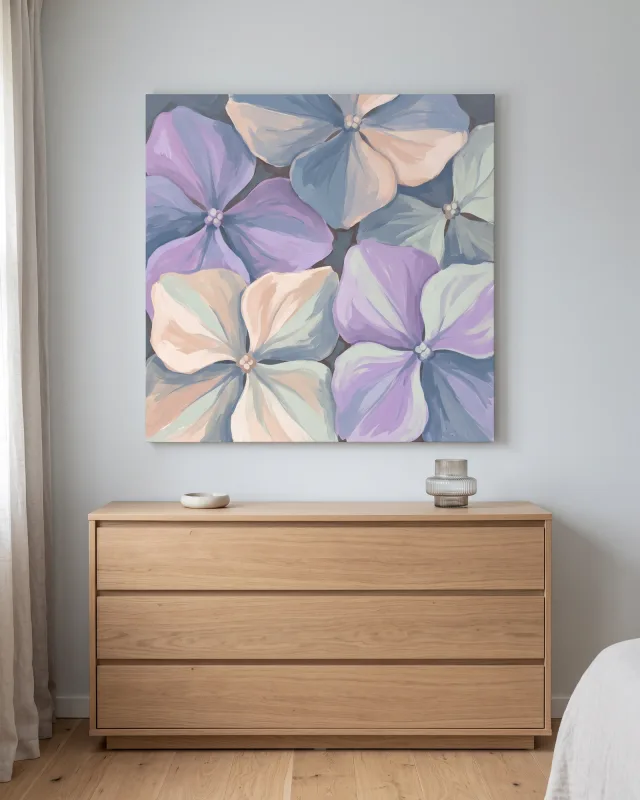 Canvas print – Pastel Bloom Forms