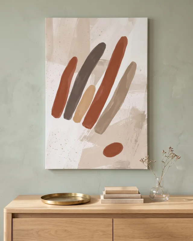 Canvas print – Abstract Brushstrokes in Warm Earth Tones