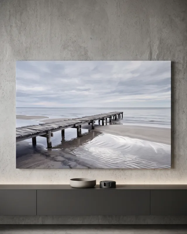 Canvas print – Wooden Pier Over Still Water