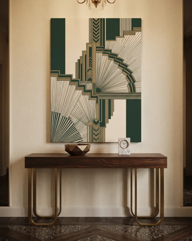 Canvas print – Geometric Fans and Steps