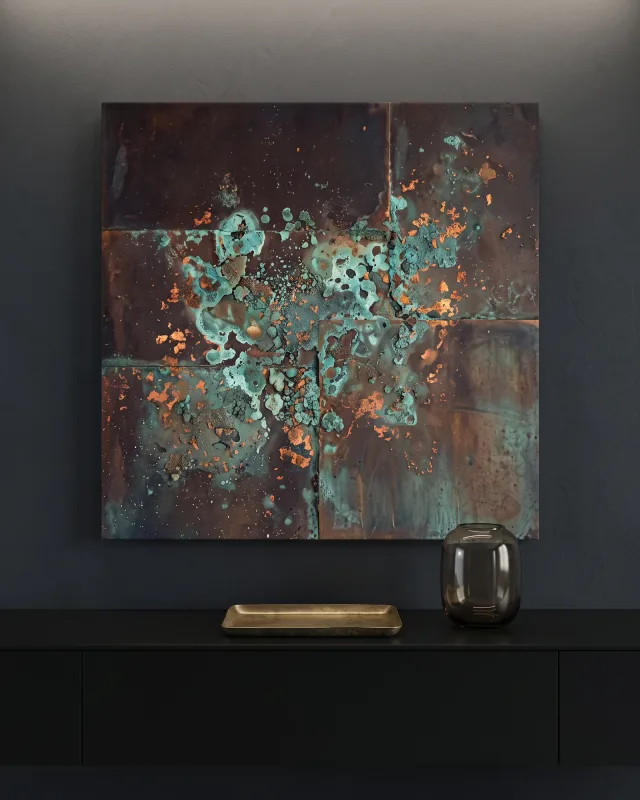 Canvas print – Turquoise Patina and Rust